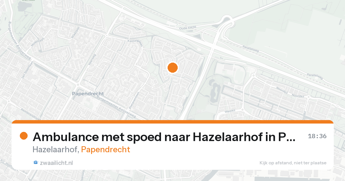 Ambulance met spoed naar Hazelaarhof in Papendrecht — 7 feb 2026