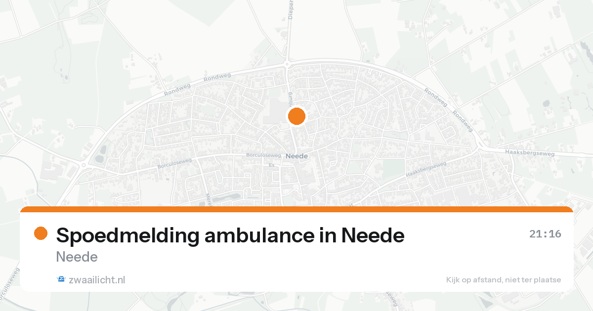 Spoedmelding ambulance in Neede — 7 feb 2026