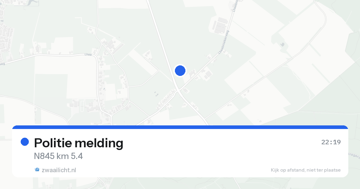 Politie melding — 25 jun 2026 | 🚨 Zwaailicht.nl