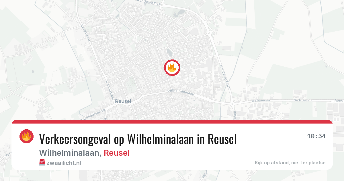 Verkeersongeval op Wilhelminalaan in Reusel — 26 feb 2026