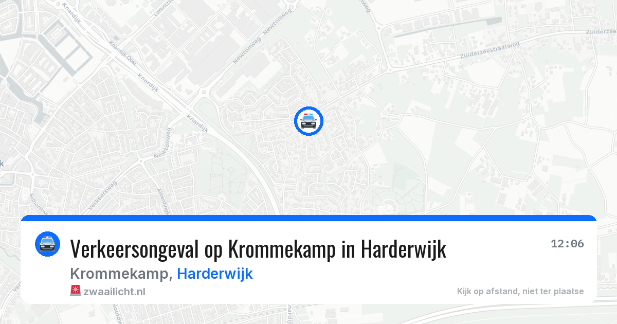 Verkeersongeval op Krommekamp in Harderwijk — 11 aug 2026