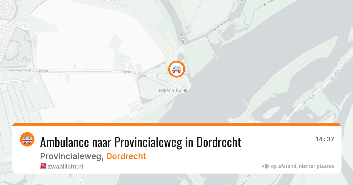 Ambulance naar Provincialeweg in Dordrecht — 7 jun 2026