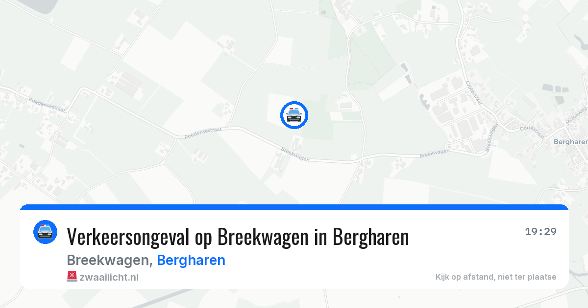 Verkeersongeval op Breekwagen in Bergharen — 28 jul 2026