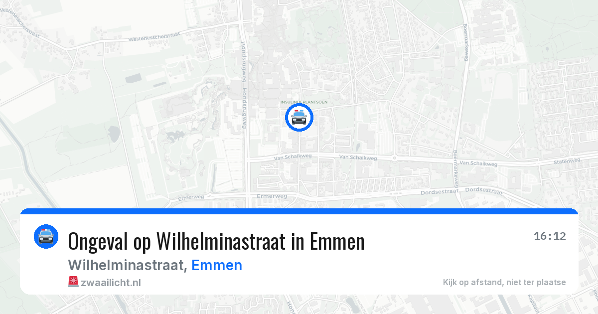 Ongeval op Wilhelminastraat in Emmen — 29 jun 2026