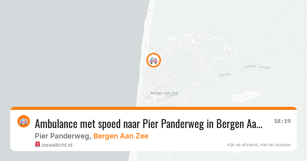 Ambulance met spoed naar Pier Panderweg in Bergen Aan Zee — 12 jun 2026