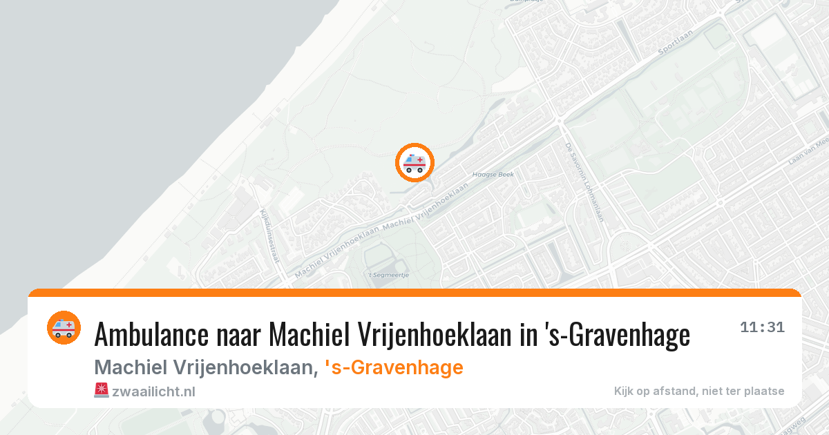 Ambulance naar Machiel Vrijenhoeklaan in 's-Gravenhage — 4 mei 2026