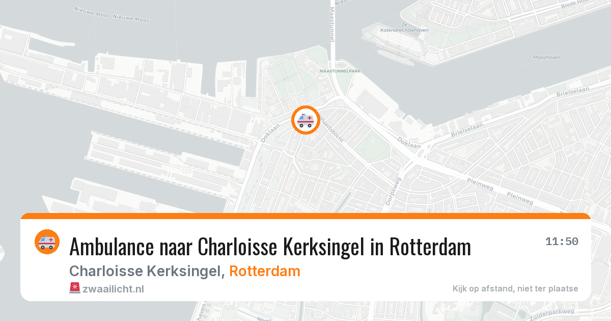 Ambulance naar Charloisse Kerksingel in Rotterdam — 19 mrt 2026