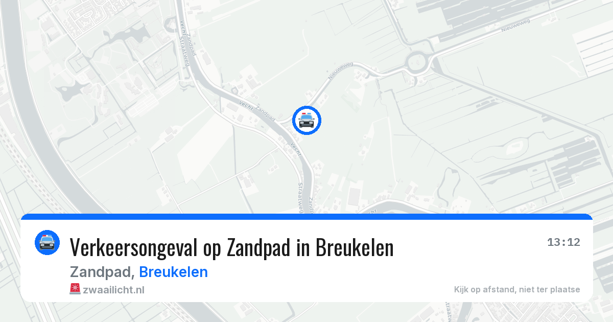 Verkeersongeval op Zandpad in Breukelen — 19 apr 2026
