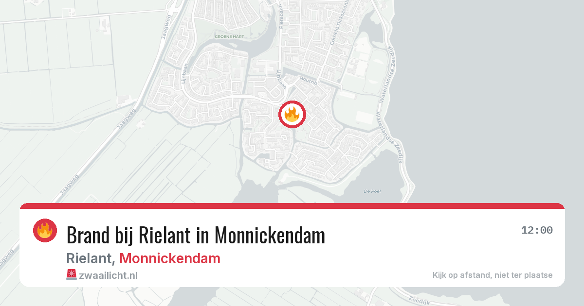 Brand bij Rielant in Monnickendam — 21 apr 2026