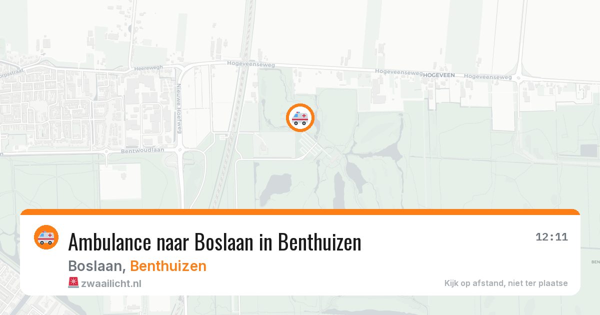 Ambulance naar Boslaan in Benthuizen — 23 jul 2026
