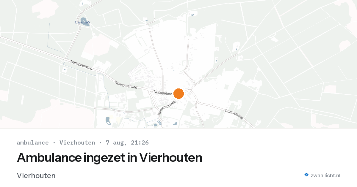 Ambulance ingezet in Vierhouten — 6 feb 2026