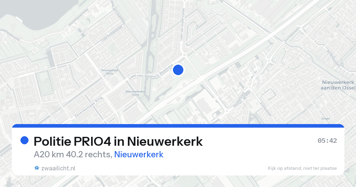 Politie PRIO4 in Nieuwerkerk — 24 aug 2026 | 🚨 Zwaailicht.nl