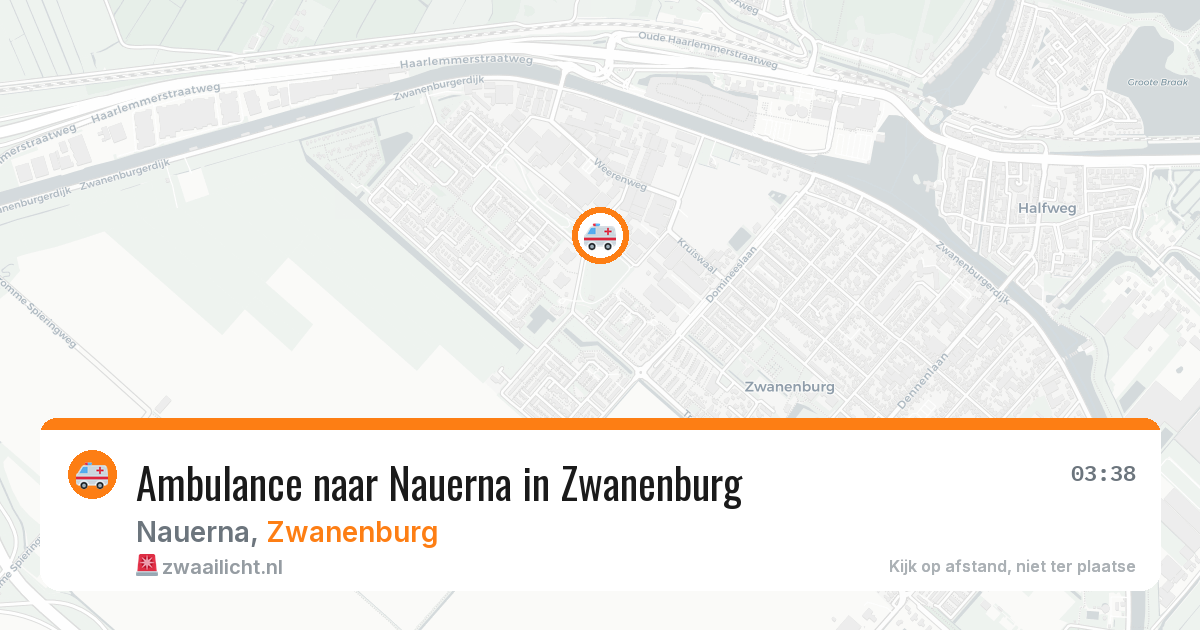 Ambulance naar Nauerna in Zwanenburg — 5 jul 2026