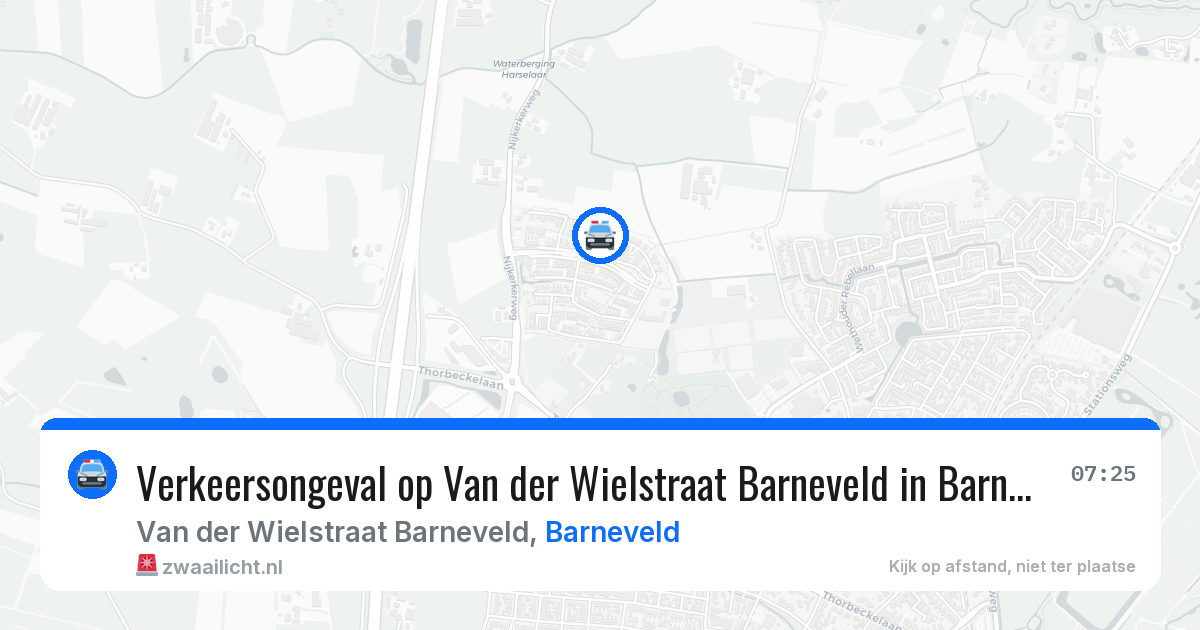 Verkeersongeval op Van der Wielstraat Barneveld in Barneveld — 17 mrt 2026