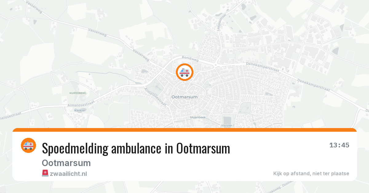 Spoedmelding ambulance in Ootmarsum — 23 jan 2026