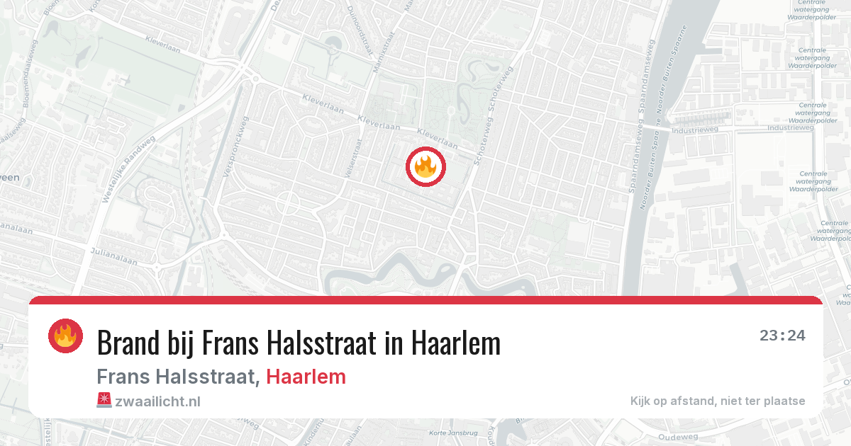 Brand bij Frans Halsstraat in Haarlem — 14 jun 2026