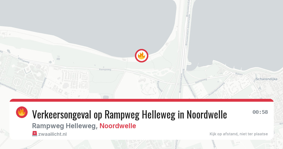 Verkeersongeval op Rampweg Helleweg in Noordwelle — 31 jan 2026