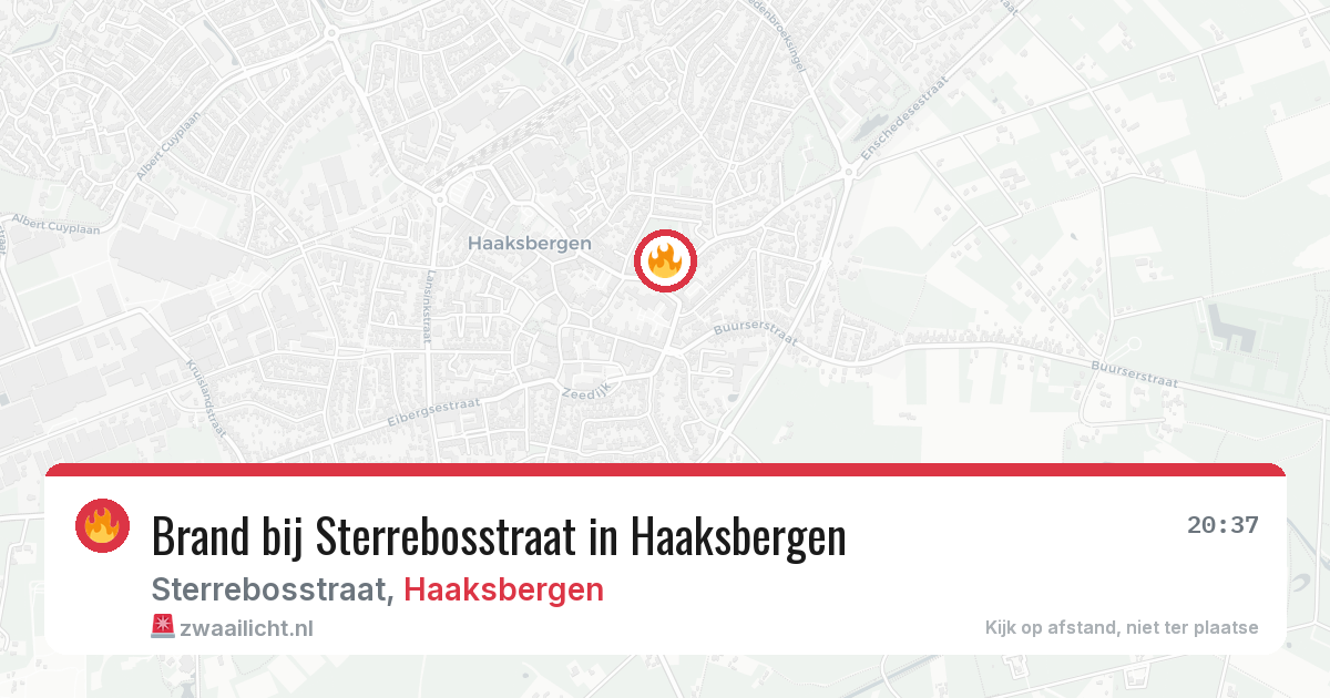 Brand bij Sterrebosstraat in Haaksbergen — 4 jul 2026