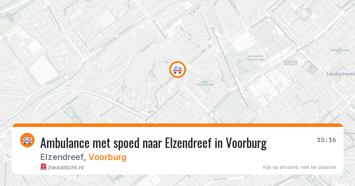 Ambulance met spoed naar Elzendreef in Voorburg — 29 jan 2026