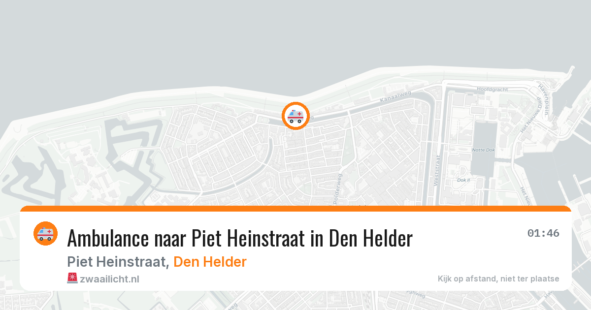 Ambulance naar Piet Heinstraat in Den Helder — 13 apr 2026