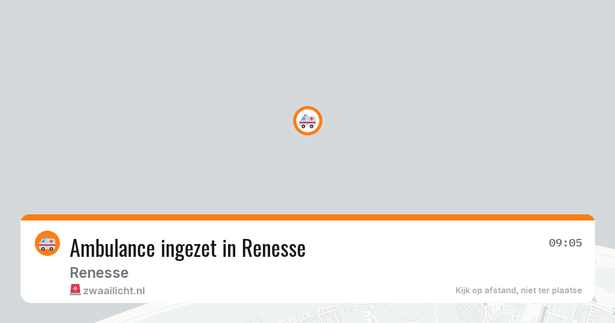 Ambulance ingezet in Renesse — 11 aug 2026