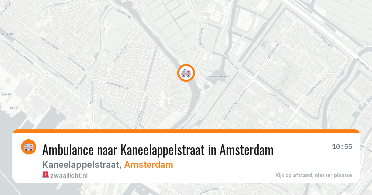Ambulance naar Kaneelappelstraat in Amsterdam — 31 jul 2026