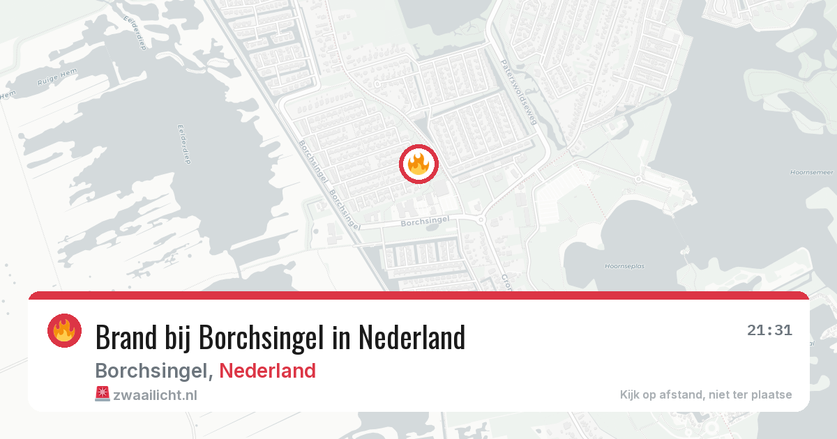 Brand bij Borchsingel in Nederland — 28 jun 2026