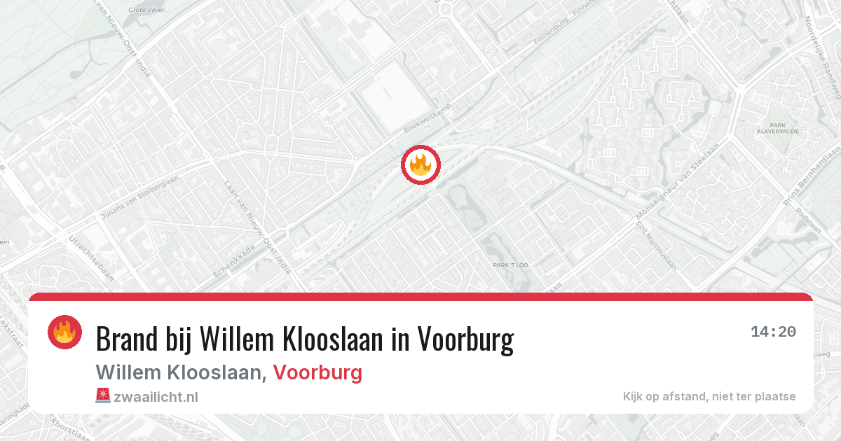 Brand bij Willem Klooslaan in Voorburg — 27 jun 2026