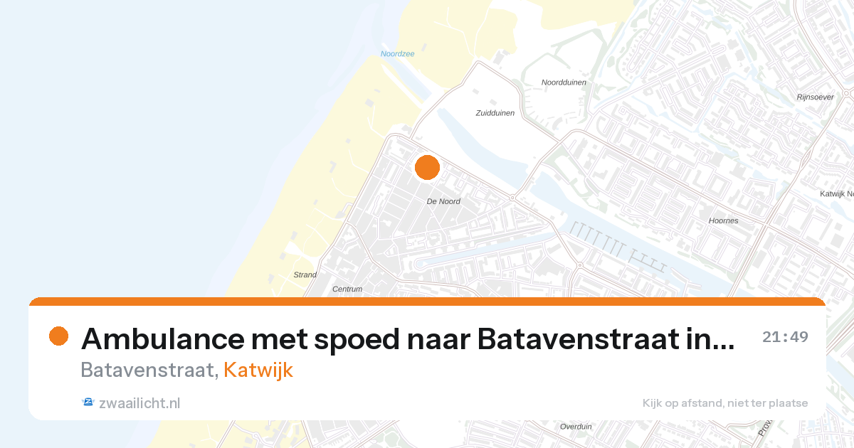 Ambulance met spoed naar Batavenstraat in Katwijk — 3 apr 2026