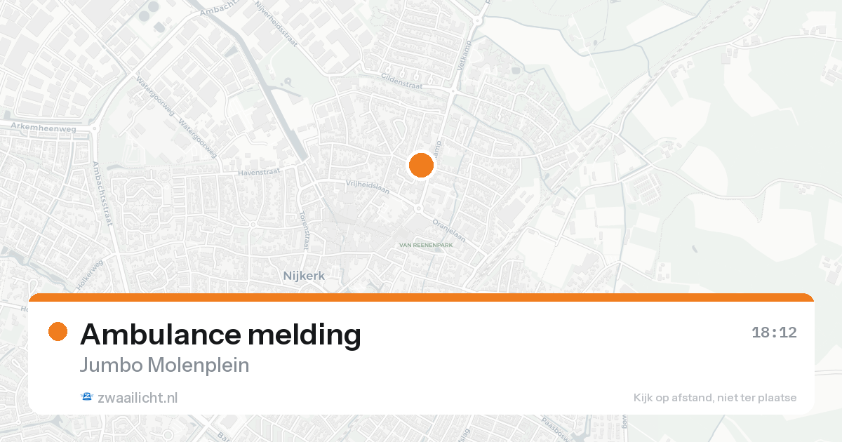 Ambulance melding — 7 feb 2026