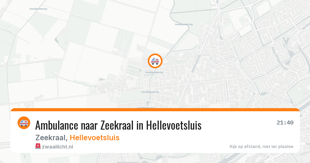 Ambulance naar Zeekraal in Hellevoetsluis — 25 jun 2026