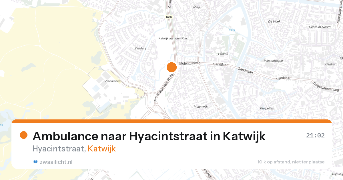 Ambulance naar Hyacintstraat in Katwijk — 21 mei 2026