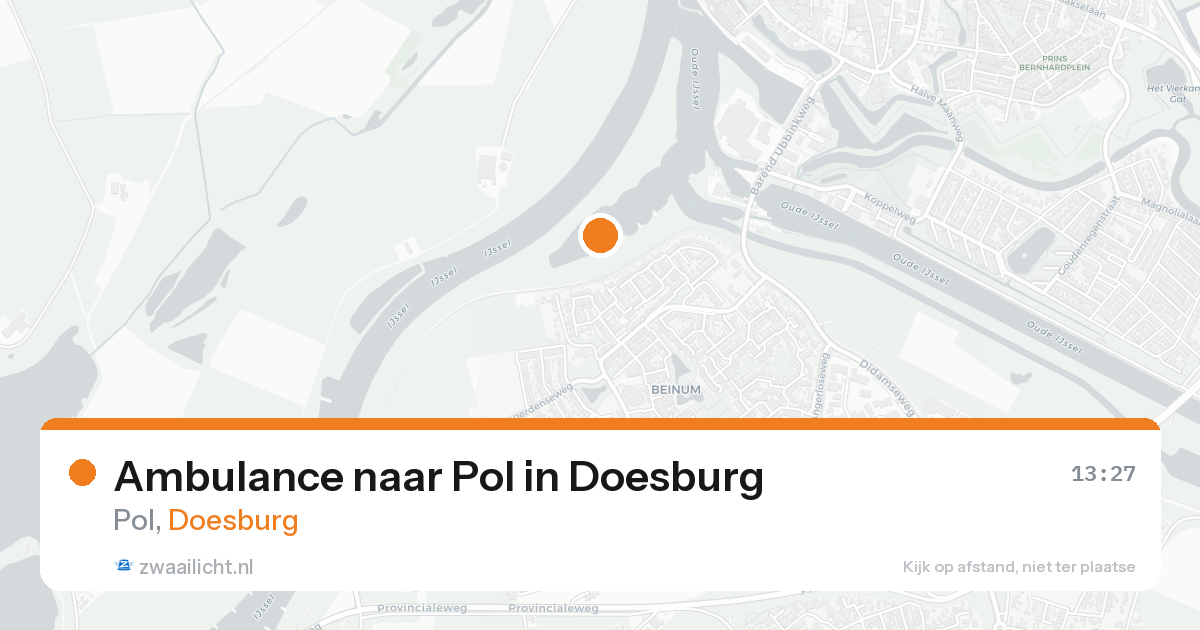 Ambulance naar Pol in Doesburg — 21 aug 2026