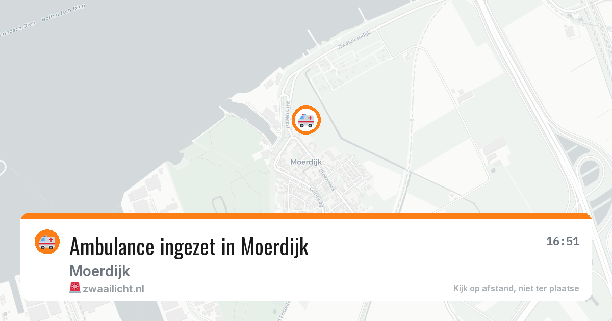 Ambulance ingezet in Moerdijk — 29 jan 2026