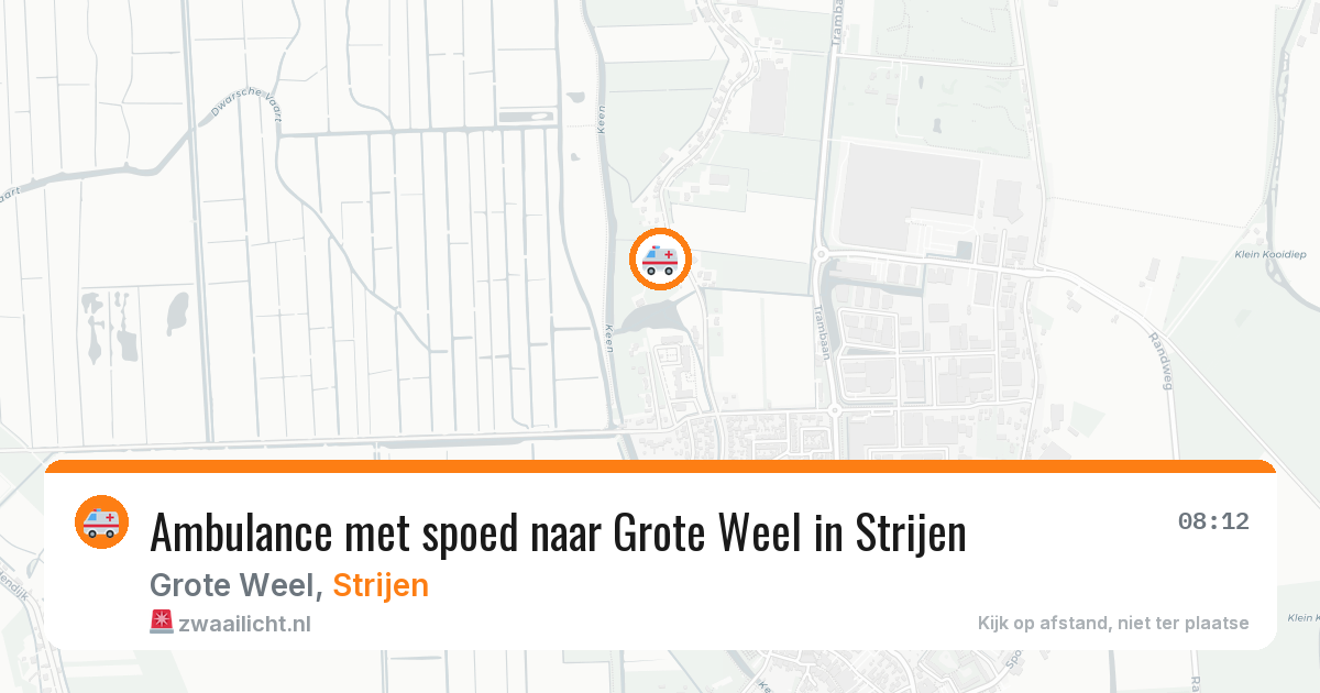 Ambulance met spoed naar Grote Weel in Strijen — 20 jan 2026