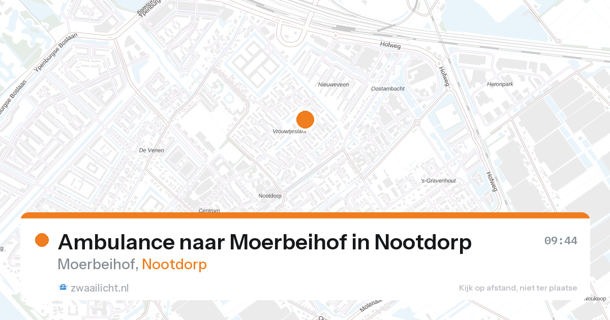 Ambulance naar Moerbeihof in Nootdorp — 28 aug 2026