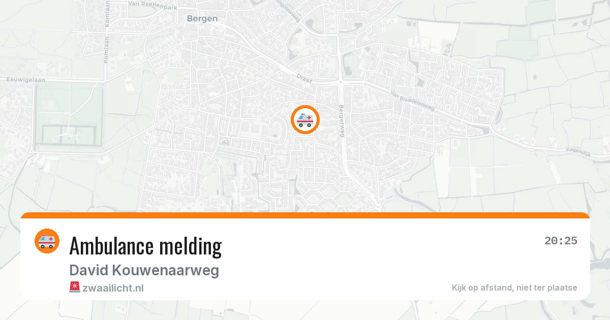 Ambulance melding — 6 jun 2026