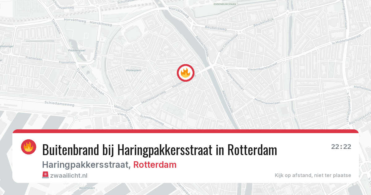 Buitenbrand bij Haringpakkersstraat in Rotterdam — 17 jun 2026