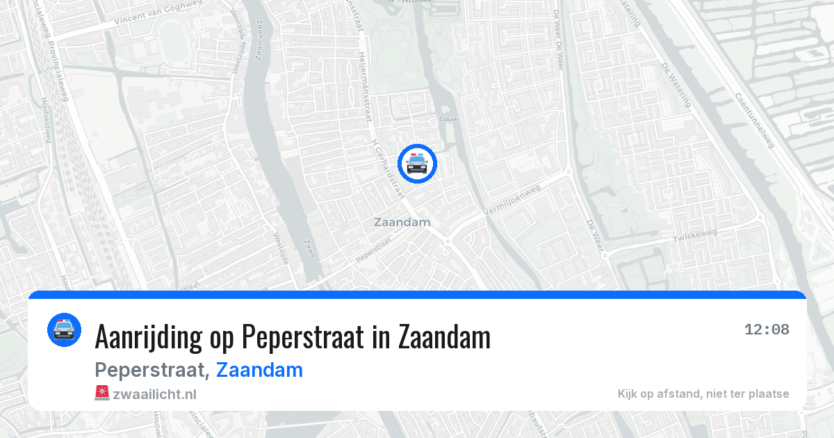 Aanrijding op Peperstraat in Zaandam — 23 mei 2026