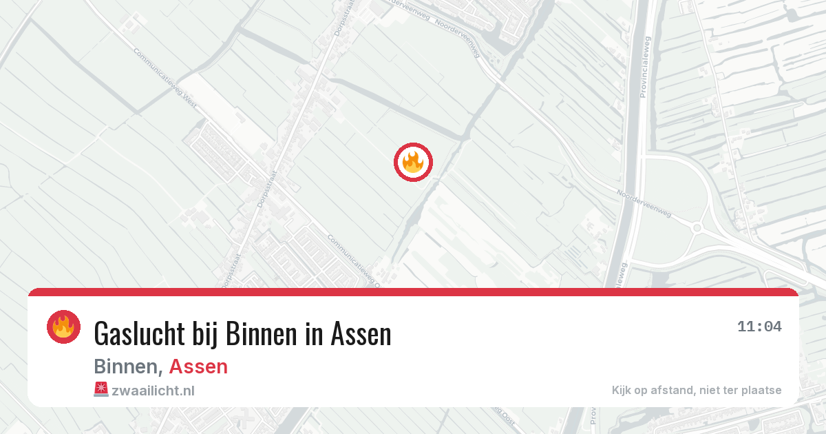 Gaslucht bij Binnen in Assen — 26 mrt 2026