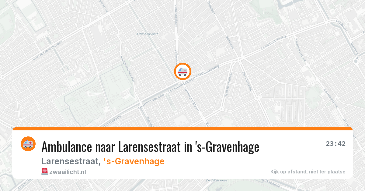 Ambulance naar Larensestraat in 's-Gravenhage — 26 jul 2026