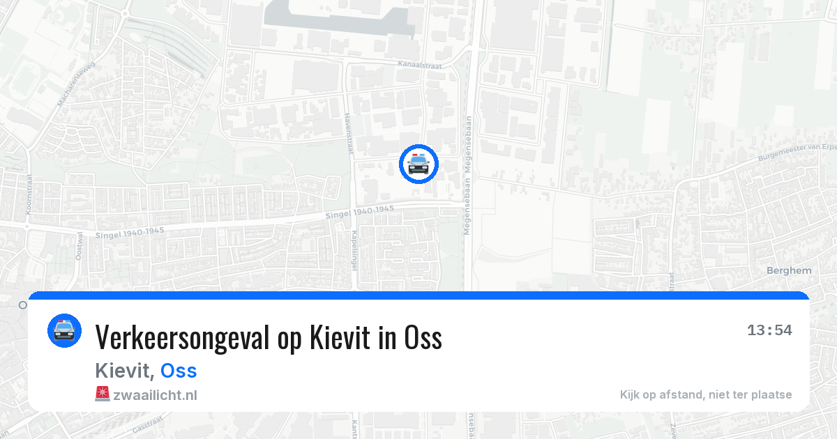 Verkeersongeval op Kievit in Oss — 14 jun 2026