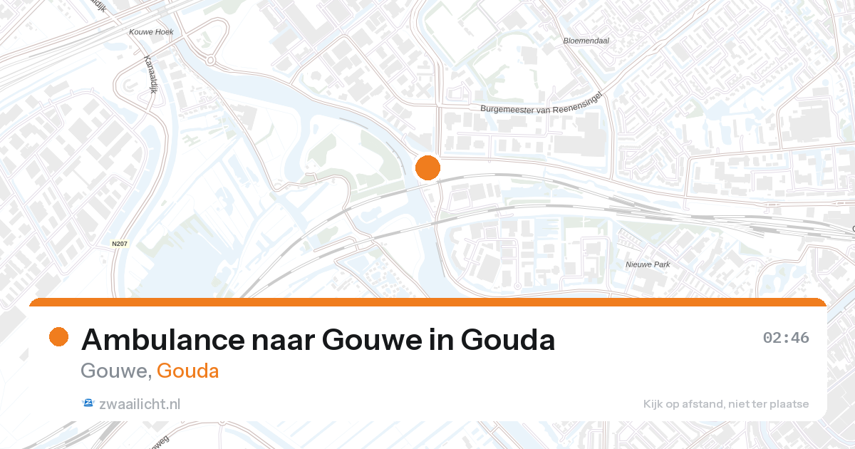 Ambulance naar Gouwe in Gouda — 1 feb 2026