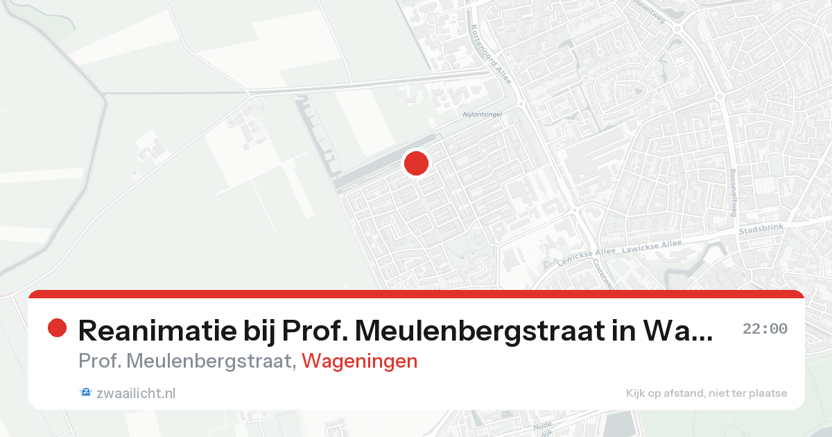 Reanimatie bij Prof. Meulenbergstraat in Wageningen — 31 jan 2026