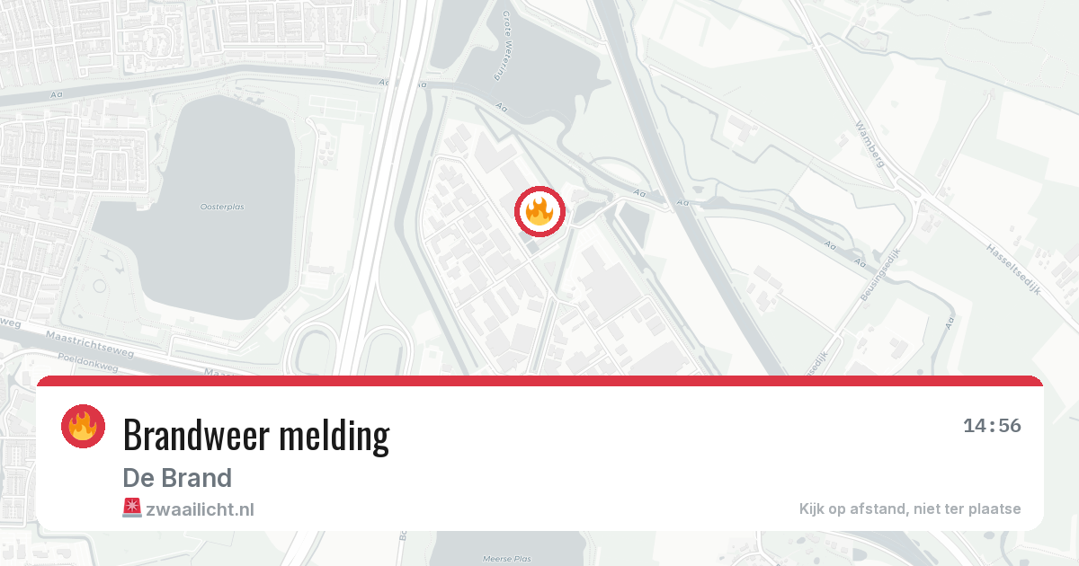 Brandweer melding — 18 jun 2026