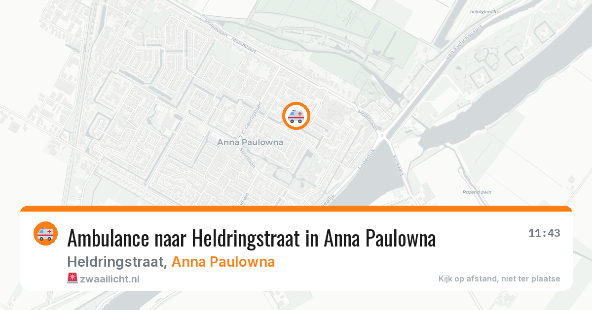 Ambulance naar Heldringstraat in Anna Paulowna — 10 jul 2026