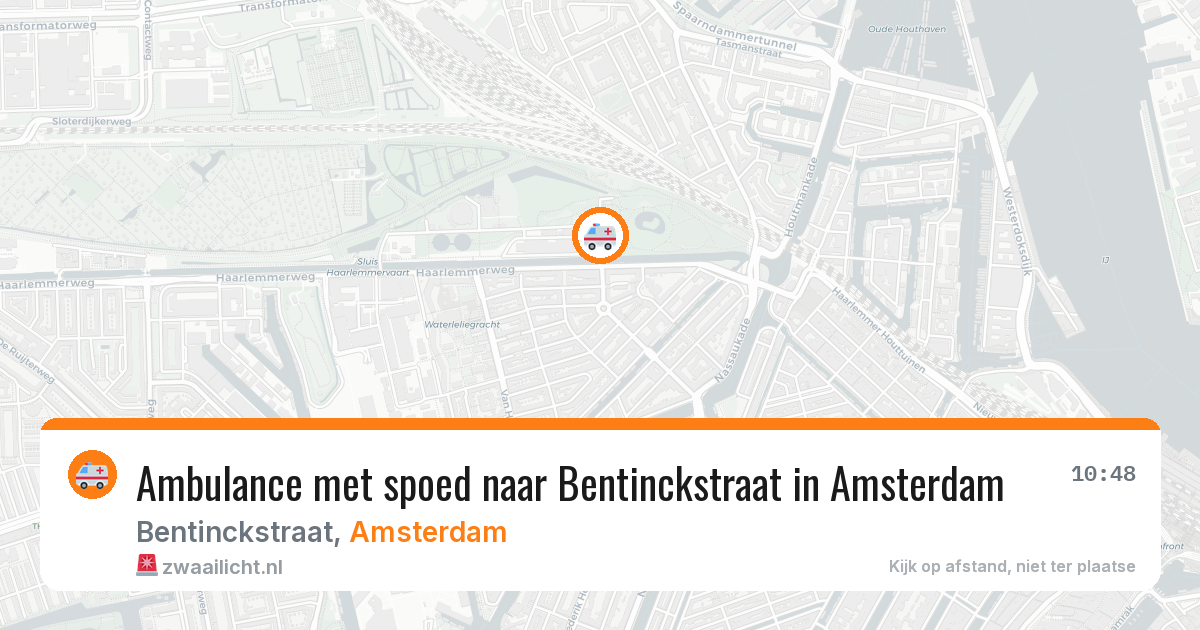 Ambulance met spoed naar Bentinckstraat in Amsterdam — 25 jun 2026