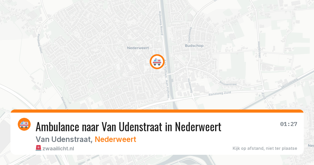 Ambulance naar Van Udenstraat in Nederweert — 20 jun 2026
