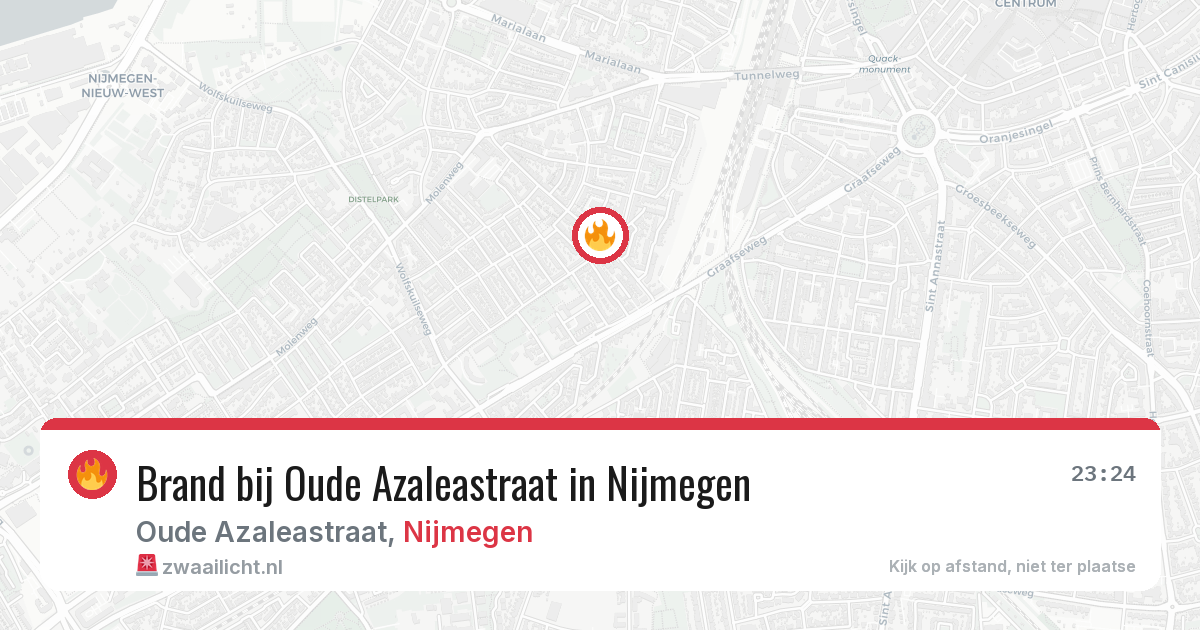 Brand bij Oude Azaleastraat in Nijmegen — 5 jul 2026