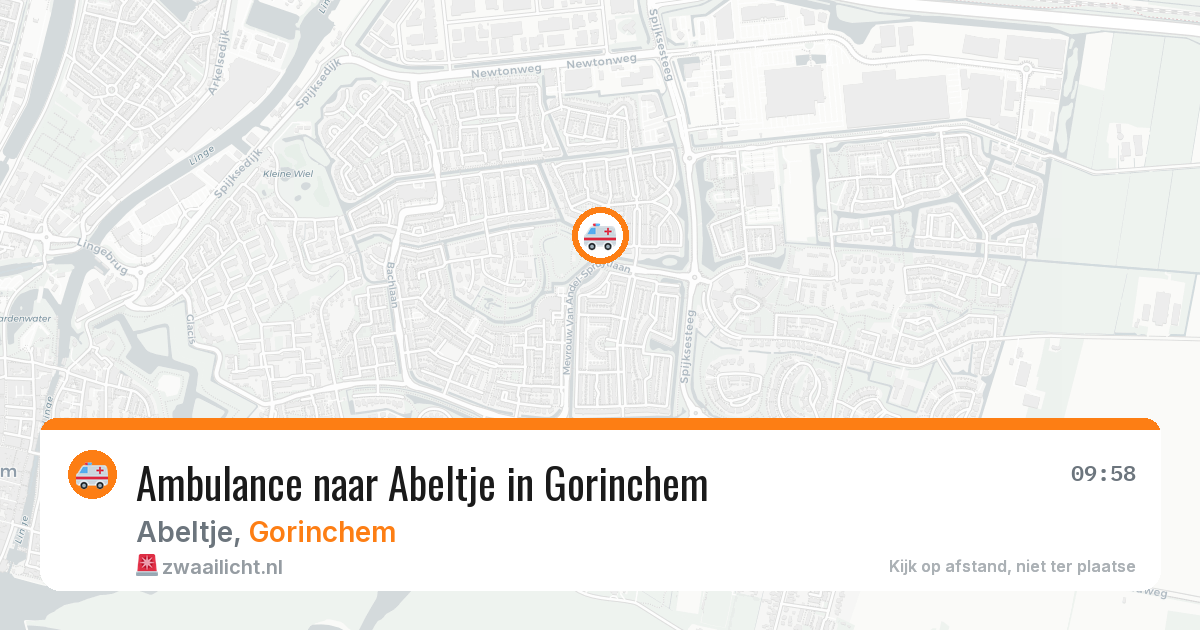 Ambulance naar Abeltje in Gorinchem — 28 jul 2026